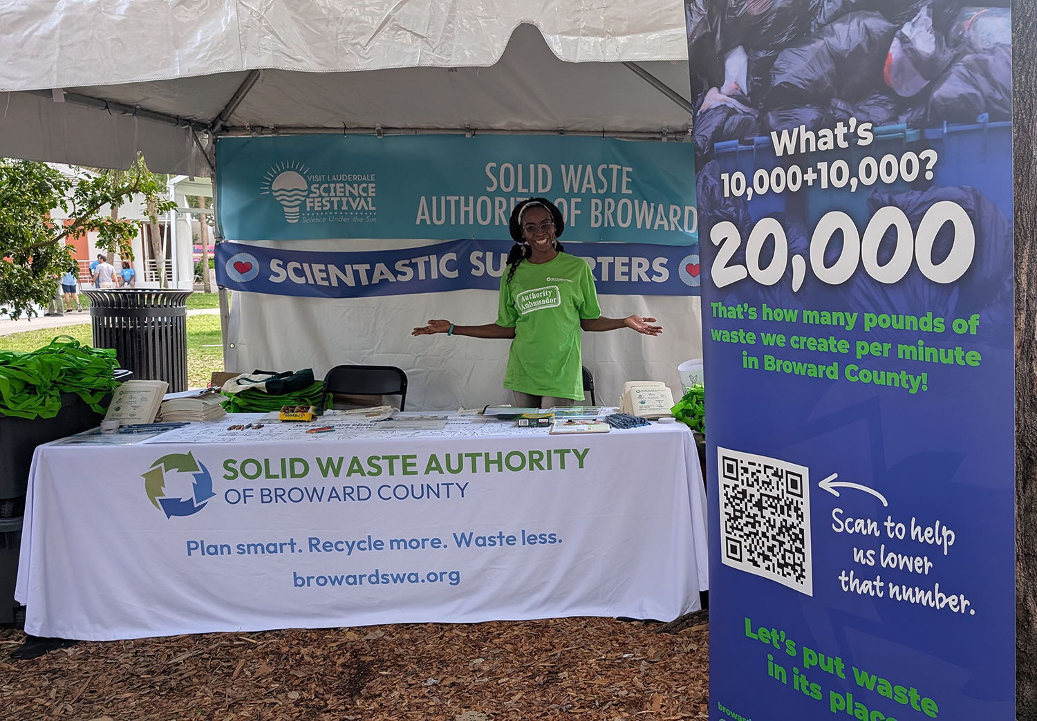 Two girls lifting a recycling bin with the text The Master Plan is Ready! 